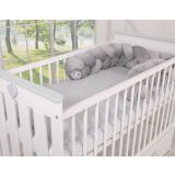 Protector de Cuna Knot Bumper Minky My Sweet Baby 180cm Gris - imagen 3