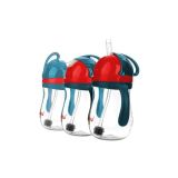 Vaso con Pajita Ponderada Akuku Azul/Rojo - 280 ml - imagen 2
