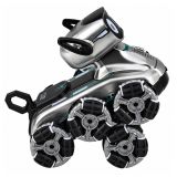 Perro robot en un entorno de juego divertido