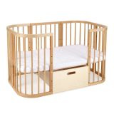 Cajón para cuna 7 en 1 – Natural de Waldin, perfecto para organizar el espacio del bebé.