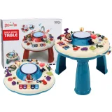 Mesa Educativa Interactiva Infantil con Piano y Tambor Azul