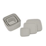 Juego de fiambreras Kikkaboo de silicona Platinum para bebés - imagen 3