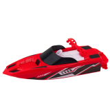 Barco de motor control remoto blanco y rojo 15cm