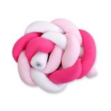 Protector de Cuna Knot Bumper My Sweet Baby - Rosa y Blanco