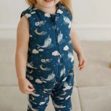 Saco de dormir con piernas 1-2 años 2,5 TOG Ballenas – Azul marino