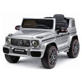 Coche de batería Mercedes AMG G 63 pintado en plata