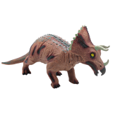Figura de Dinosaurio Triceratops Grande con Sonido 36 cm Marrón