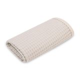 Toalla infantil de mano Sensillo waffle beige 30x50 cm con gancho, vista extendida