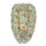 Cocoon de Bebé Premium My Sweet Baby con Volantes - Conejo con Flores - imagen 3