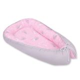 Cocoon Doble Cara My Sweet Baby para Bebés - Conejitos Rosa/Gris - imagen 3