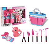 Kit de Jardinería con Bolsa y Herramientas Unicornio Rosa