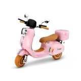 Moto Eléctrica Infantil Vespa XW-05 Rosa Claro 12V – Scooter con Luces y Música