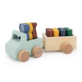 Coche con remolque para animales Trixie - Juguete de madera