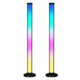 Set lámparas de pie RGB LED Lean 125 cm para gaming y decoración juvenil