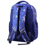 Mochila Escolar con Motivo de Dinosaurio y T-Rex Azul Marino 20L
