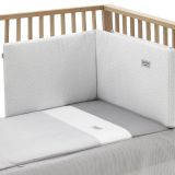 Jgo 2 Pcs.colcha I-v. Cuna 70 Vichy10 Gris 70x140x3 Cm - Cambrass - imagen 3
