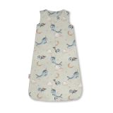 Saco de dormir de bambú 6-18 meses 0,5 TOG Ballenas – Verde oliva
