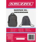 Mochila 22L de diseño a cuadros Kruzzel - Ideal para el colegio - imagen 2