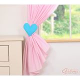 Cortinas Infantiles con Corazones Rosa y Turquesa My Sweet Baby - imagen 2