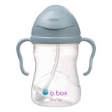 Botella B.box Ocean con popote y ergonomía, ideal para niños.