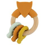Anilla de actividades Mr. Fox de Trixie con colores vibrantes y texturas diversas.