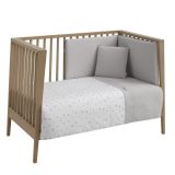 Jgo 2 Pcs.f.nordica Cuna 60 Ardi Gris 100x140x3 Cm - Cambrass