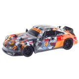 Coche Teledirigido Naranja 1:18 con Ruedas de Goma