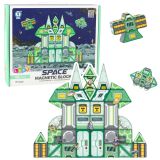 Bloques Magnéticos Espaciales Estación Espacial 4D 66pcs