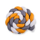 Protectores de Cuna Knot Bumper XXL My Sweet Baby - Gris y Amarillo
