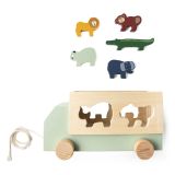 Camión con animales de madera Trixie - Juguete educativo - imagen 2