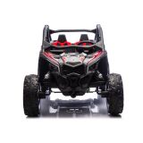 Detalle de la carrocería abierta y barras antivuelco del buggy DK-CA001 rojo lacado