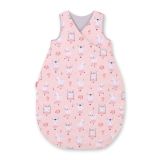 Cotton Sleeping Bag For Children, Size M, 3-12 Months, Tog 2.5, All-season - Ballerinas Powder Pink
