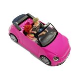 Muñecas con Coche Deportivo Coupé Sonido y Luces 43 cm Rosa