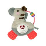 Sonajero de Teether Interactivo en Forma de Cebra Gris