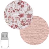 Saco Capazo + Colchoneta Linen Rosa 35x80x6 Cm - Cambrass - imagen 2