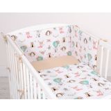 Protectores de Cuna My Sweet Baby: Bumper Universal Beige Zorros - imagen 2