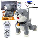 Perro robot husky interactivo de Lean Toys realizando trucos