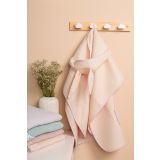 Poncho de baño Sensillo Waffle Rosa de algodón gofrado