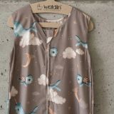 Saco de dormir de bambú 6-18 meses 0,5 TOG Ballenas – Taupe