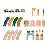 Juego de trenes de madera Trixie - Diversión educativa para bebés - imagen 2