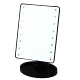 Espejo Cosmético LED con Soporte Ajustable Negro