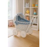 Cochecito de Muñeca My Sweet Baby de Mimbre con Ropa de Cama - imagen 3