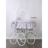 Moisés Wicker Hood Crib Jasmine My Sweet Baby - Blanco y Rosa - imagen 2