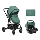 Carrito de bebé 3en1 Kikkaboo Amaia Menta 2024