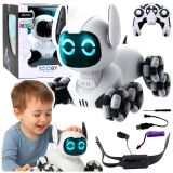 Robot TOOBY Lean Toys, detalle mando 2.4 GHz y pulsera de gestos