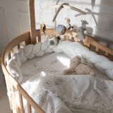Juego de cama Junior de Waldin con diseño Ramitas verdes