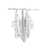 Pañales de Muselina 3-Pack Sensillo - Color Gris - imagen 3