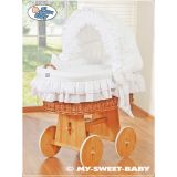 Moisés My Sweet Baby Little Angel White - Cuna de Mimbre
