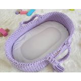 Moisés de Muñecas Boho My Sweet Baby - Cesta de Algodón Morado - imagen 3