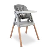 Silla Caretero Smartee en eco-cuero gris con diseño elegante